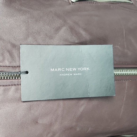 Marc New York Andrew Marc Diamond Quilted Leather Moto Jacket - Extra Small - Picture 6 of 13